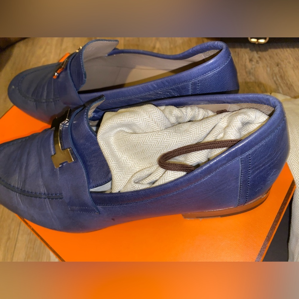 AUTHENTIC hermes loafers slip on dress shoes - Picture 7 of 7